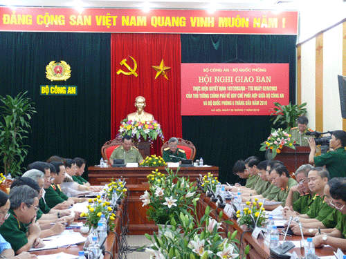 Tiếp tục nâng cao hiệu quả phối hợp giữa Quân đội nhân dân và Công an nhân dân trong thực hiện nhiệm vụ bảo vệ an ninh quốc gia, giữ gìn trật tự an toàn xã hội