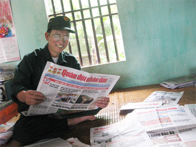 Xã đội trưởng ham viết báo