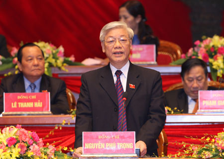 Đồng chí Nguyễn Phú Trọng được bầu giữ chức Tổng Bí thư Ban Chấp hành Trung ương Đảng khóa XI