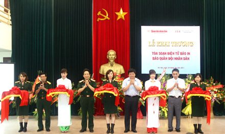 Khai trương Tòa soạn điện tử báo in Báo QĐND