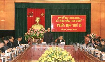 Công tác phòng, chống tham nhũng cần được tiến hành quyết liệt, mạnh mẽ hơn nữa