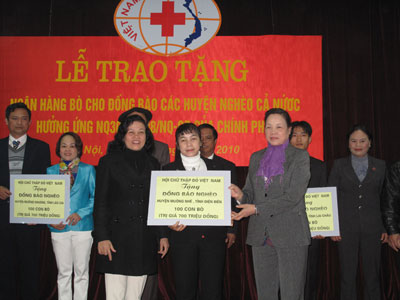 14 huyện nghèo được tặng “Ngân hàng bò” đợt 1