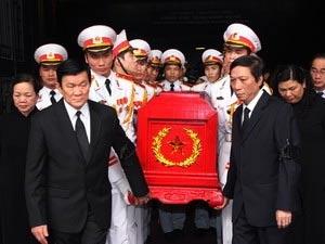 Tổ chức trọng thể Lễ tang đồng chí Trần Đình Hoan