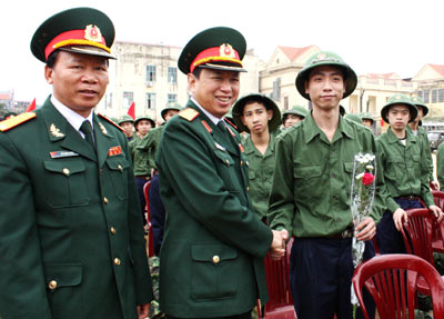 Các địa phương giao quân chu đáo, chất lượng cao