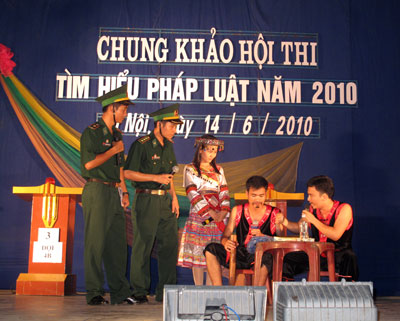 Tổ chức vòng chung khảo Hội thi tìm hiểu pháp luật