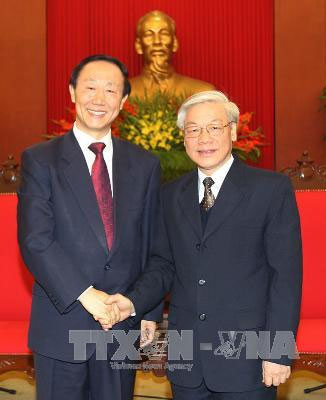 Tổng bí thư Nguyễn Phú Trọng tiếp các đặc phái viên của Tổng bí thư, Chủ tịch nước Lào và Trung Quốc