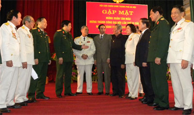 Hội cựu Chiến binh thành phố Hà Nội họp mặt đầu xuân