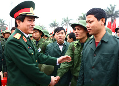 Quân khu 3 hoàn thành nhiệm vụ giao quân đợt 1 năm 2011