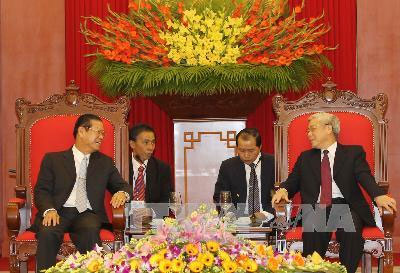 Lãnh đạo Đảng, Chính phủ tiếp Phó thủ tướng Lào