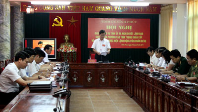 Diễn tập động viên, tiếp nhận, kiểm tra SSCĐ, huấn luyện và bàn giao quân nhân dự bị