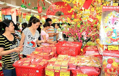 Thị trường Tết Nhâm Thìn 2012: Hàng hóa dồi dào, giá cả ổn định