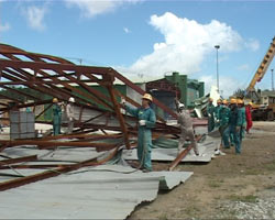 Khu kinh tế Dung Quất phục hồi sản xuất sau bão