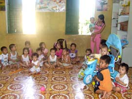 Nhà trẻ trên đảo tiền tiêu