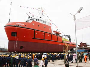 Hạ thuỷ tàu chuyên dụng hiện đại nhất Đông Nam Á