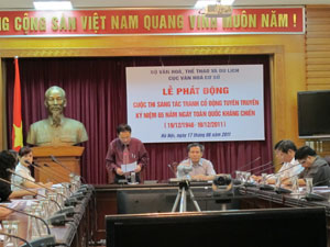 Sáng tác tranh cổ động kỷ niệm 65 năm Ngày Toàn quốc kháng chiến