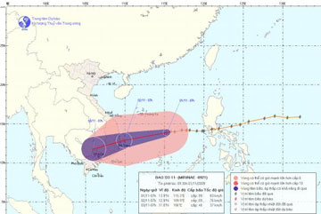 Tối nay, vùng biển Quảng Ngãi - Bình Thuận có gió mạnh cấp 6-7  