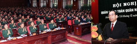 Tổng Bí thư Nông Đức Mạnh: Quân đội có vai trò đặc biệt quan trọng đối với vận mệnh đất nước 