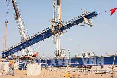 Đồng Nai: Nhà máy điện Nhơn Trạch 2 lắp đặt kết cấu thép tuốc-bin khí