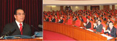 Khai mạc Hội nghị lần thứ 12 Ban chấp hành Trung ương Đảng (khóa X): 