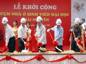 Khởi công xây dựng hơn 95% dự án nhà ở sinh viên