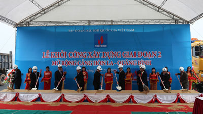 Khởi công xây dựng mở rộng Cảng Hòn La - giai đoạn 2