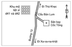 Tin về mộ liệt sĩ của d41 và d42  trên đường 13 (tỉnh Khăm Muộn, Lào)