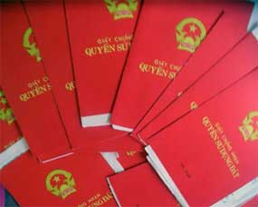 Một giấy chứng nhận cả nhà và đất