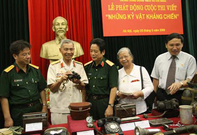 Phát động Cuộc thi viết “Những kỷ vật kháng chiến”