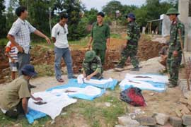 Tìm thấy 5 hài cốt liệt sĩ tại thành phố Kon Tum