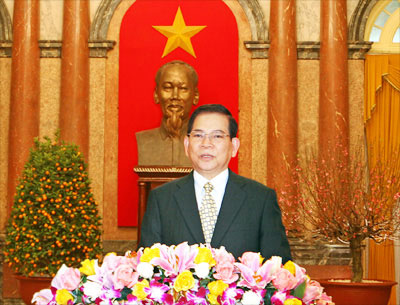 Thư chúc Tết Nguyên đán Canh Dần của Chủ tịch nước Nguyễn Minh Triết