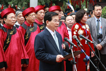 Lễ dâng hương tưởng niệm các vua Hùng