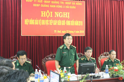 Tổ chức hội nghị hiệp đồng bảo vệ khu vực tiếp giáp biên giới - vùng biển