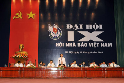 Khai mạc Đại hội IX Hội Nhà báo Việt Nam nhiệm kỳ 2010-2015