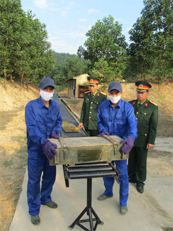 Xây dựng, lắp đặt thiết bị công nghệ bãi hủy bom, mìn, đạn dược