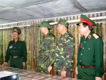 Tổ chức diễn tập sát thực tế, phát huy tốt cơ sở chính trị tại địa bàn