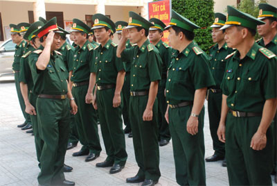 Trung tướng Đỗ Bá Tỵ thăm và kiểm tra tại BCHQS và Bộ đội Biên phòng  Thanh Hóa