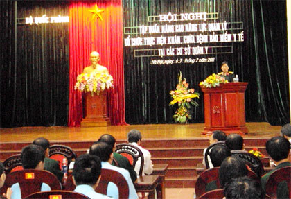 Tập huấn nâng cao năng lực khám, chữa bệnh theo thẻ bảo hiểm y tế tại các cơ sở quân y