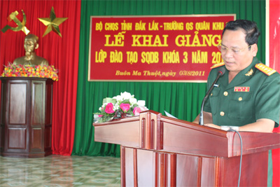 Khai giảng lớp đào tạo sĩ quan dự bị khóa 3 năm 2011