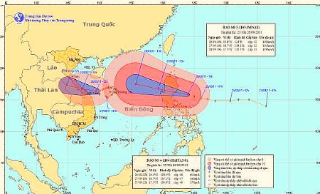 Bão số 4 suy yếu thành áp thấp nhiệt đới