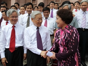 Tổng bí thư Nguyễn Phú Trọng dự Lễ khai giảng năm học 2011-2012 của Học viện Chính trị - Hành chính Quốc gia Hồ Chí Minh