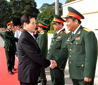 Chủ tịch nước thăm và làm việc tại Quân khu 7