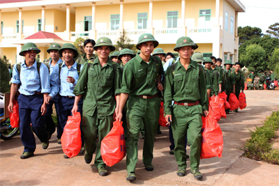 Chia tay chiến sĩ hoàn thành nghĩa vụ