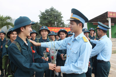 Đón nhận chiến sỹ mới đợt 1 năm 2011