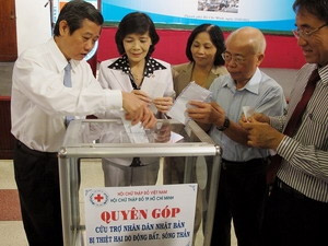 Vận động trên 61 tỷ đồng ủng hộ nhân dân Nhật