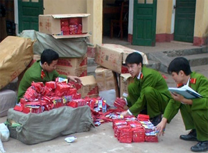 Phát hiện, xử lý hơn 250 vụ vi phạm về pháo, vũ khí, vật liệu nổ