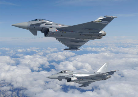 Eurofighter giới thiệu chiến đấu cơ Typhoon cho CH Czech