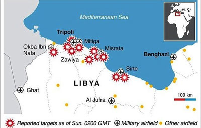 Li-bi bị không kích dữ dội