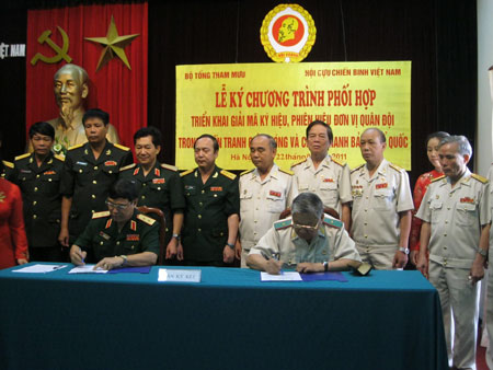 Phối hợp giải mã ký hiệu, phiên hiệu các đơn vị quân đội trong chiến tranh