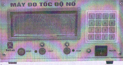Chế tạo thành công Máy đo tốc độ nổ loại mới