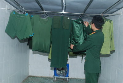 Đoàn xe tăng 201: Hiệu quả của mô hình phòng sấy quần áo tập trung